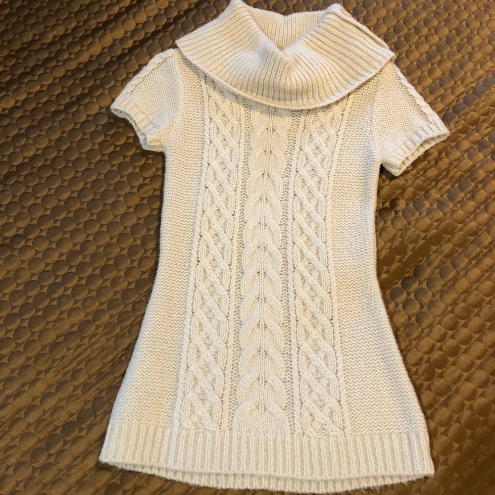 BCBG tunic cowl neck sweater
